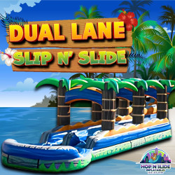 Dual lane slip n slide